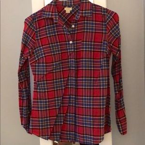 J Crew plaid button down